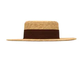Vaquero Strohhut aus Weizenstroh mit braunem Rebsband