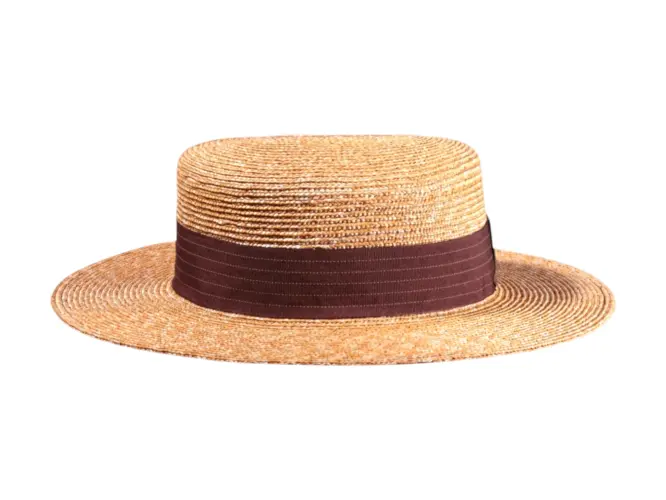 aquero Strohhut aus Naturstroh im klassischen Old West Stil