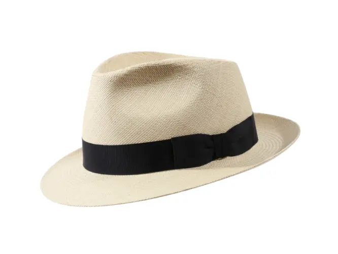 Panamahut Trilby Classic – eleganter Sommerhut mit Masche aus echtem Panama