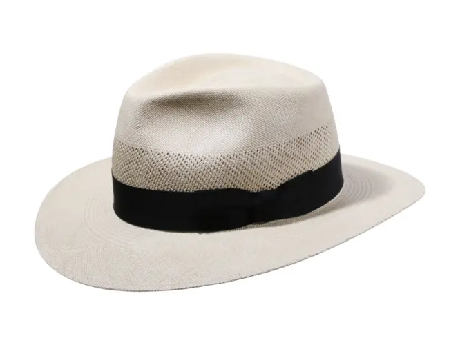 Panamahut Fedora City Brisa 8 mit Rebsband in Naturfarbe