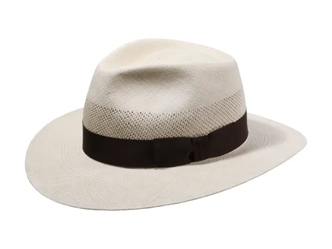 Panamahut Fedora City Brisa 8 mit Rebsband in Naturfarbe