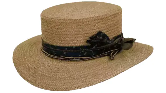 Western Raffiahut mit Multicolor Hutband mit Hülsenfrüchte als deko
