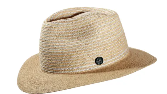 Strohhut Fedora City Leinen/Raffia