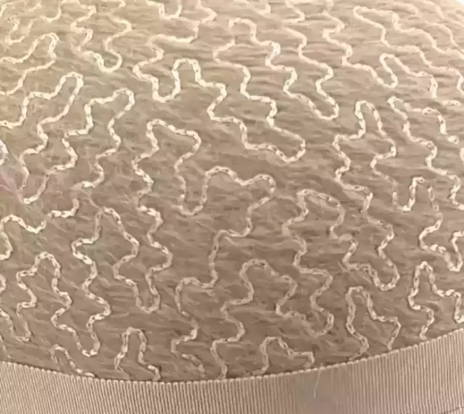 Haarfilzhut Melone Melousine bestickt – Bild 3