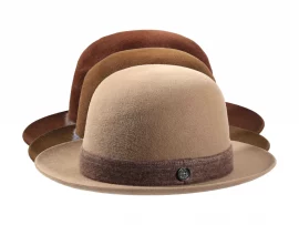 Fedora Velours „Folly Ribon“ Shapable – handgefertigt in der Schweiz