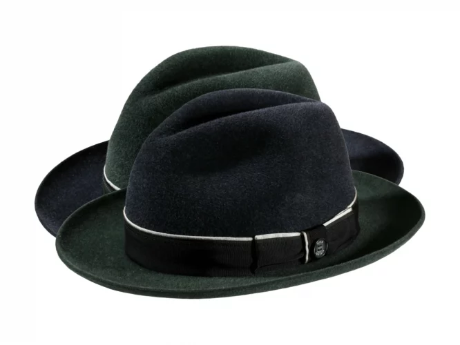 Filzhut meliert 2-Piece meliert mit Klapprand