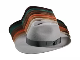 Fedora/Bogart Filzhut mit Klapprand – imprägniert, Handarbeit