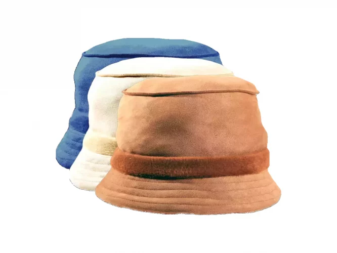Damenhut Bucket im Alcantara Look