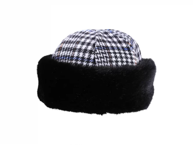 Toque mit Kunstfell