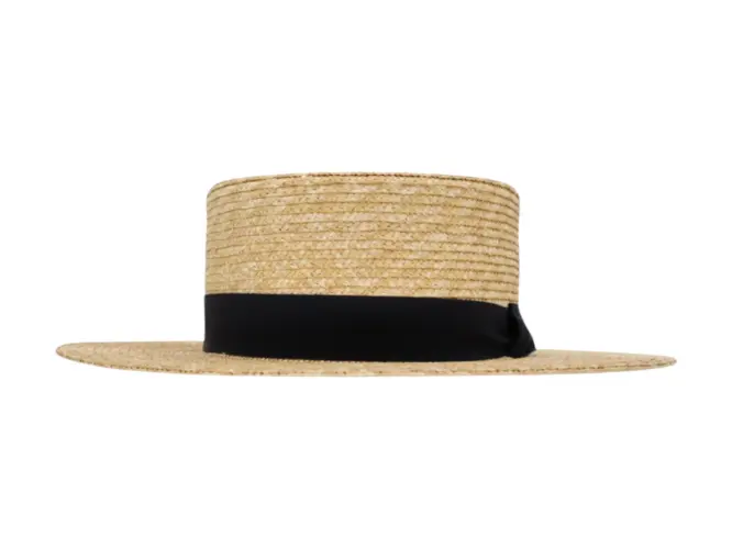 Vaquero Strohhut aus Naturstroh im klassischen Old West Stil