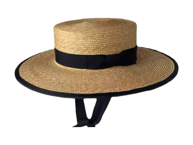 Vaquero Strohhut aus Naturstroh im klassischen Old West Stil